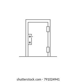 Door icon. Web element. Premium quality graphic design. Signs symbols collection, simple icon for websites, web design, mobile app, info graphics on white background