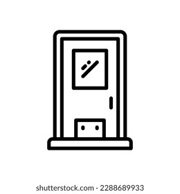door icon for your website design, logo, app, UI.