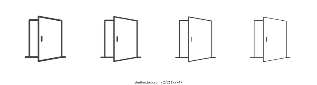 Iconos de la puerta para el gráfico y el Diseño web.