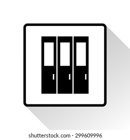 The door icons set great for any use. Vector EPS10.