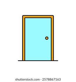 door icons  symbol vector elements for infographic web