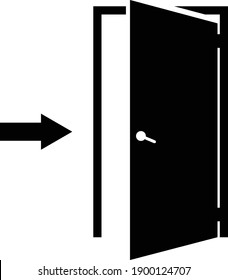 door icons, vector best flat icon
