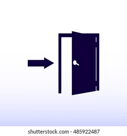door icons, vector best flat icon, EPS