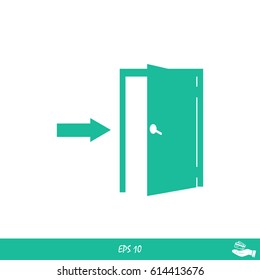 door icons, vector best flat icon, EPS