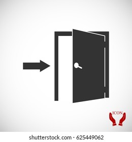 door icons, vector best flat icon, EPS