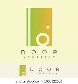 door initial Letter O Logo design