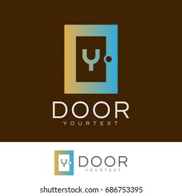 door initial Letter Y Logo design