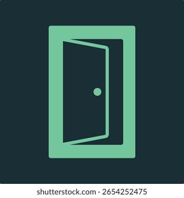 Door inside open trendy applicable important vector Illustration design likely colorful background.eps