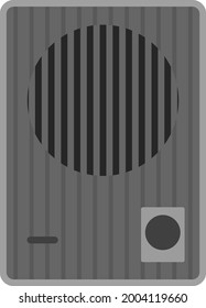 Door intercom isolated vector illustration.