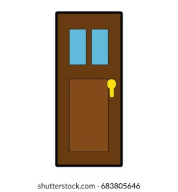 door isolated image