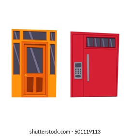 Door isolated on white