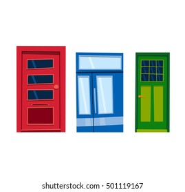 Door isolated on white