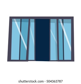 Door isolated on white