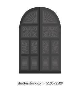 Door isolated on white