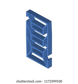 Door isometric left top view 3D icon