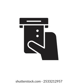 Icono de acceso de llave de puerta Ilustración de línea plana