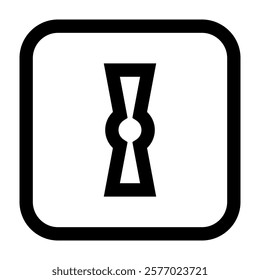 Door key hole icons. Security, protection concept. Vector illustration isolated on white background