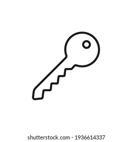 
Door key icon. Vector illustration