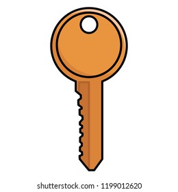 Door key isolated