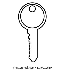 Door key isolated