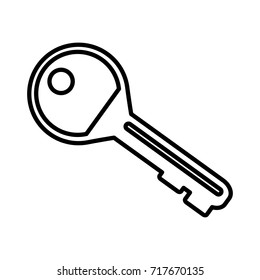 Door Key Isolated Stock Vector (Royalty Free) 717668110 | Shutterstock