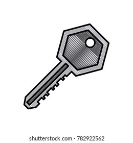 Door key isolated