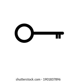 The door key. A simple icon. Vector illustration