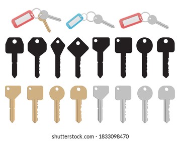 Door key vector design illustration isolated on white background