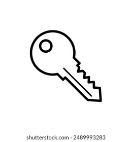 door key - vector icon