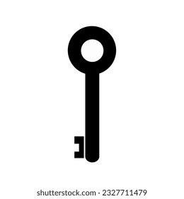 Door key vector icon. Symbol logo illustration.