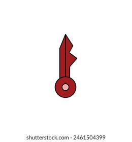 door key vector type icon