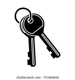 Door keys isolated