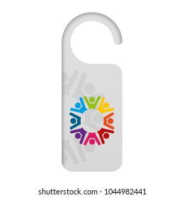 door knob do not disturb hanger corporate template