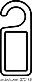 door knob do not disturb hanger corporate empty template sign, symbol, vector, art