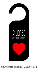 Door knob or hanger sign for Valentine's day