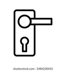 door knob icon design in filled and outlined style