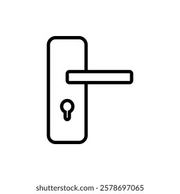 Door Knob icon flat style isolated. Vector