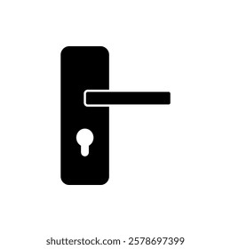 Door Knob icon flat style isolated. Vector