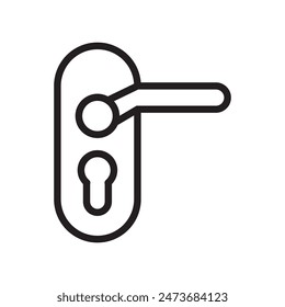 Door Knob Icon Ideal for Home and Interior Design Themes