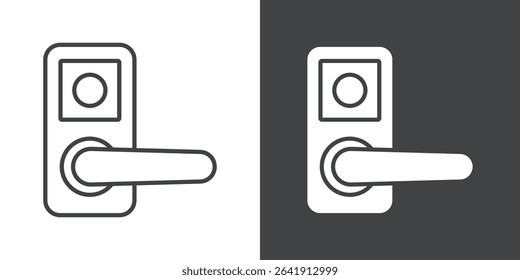 door knob icon symbol illustration logo