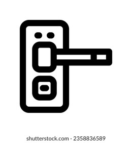 door knob icon. vector icon for your website, mobile, presentation, and logo design.