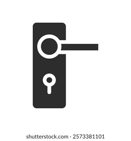 Door knob icon web design in vector