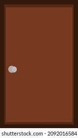 Pomo de la puerta, ilustración, vector sobre un fondo blanco.