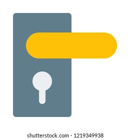 Door knob with keyhole
