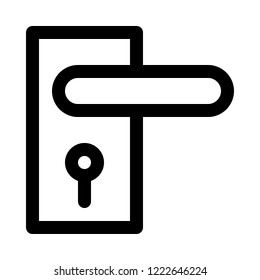 Door knob with keyhole