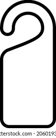 Ilustración vectorial aislada de la placa del pomo de la puerta.