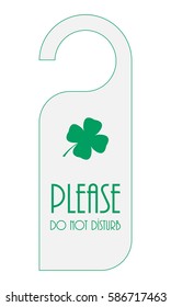 door knob with Saint Patrick's Day design