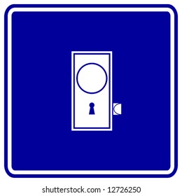 signo de perilla de puerta