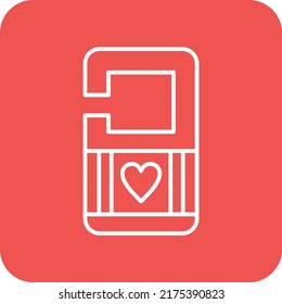 Icono vectorial de signo del botón de la puerta. Se puede usar para imprimir, móviles y aplicaciones web.