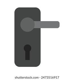 Door Knob Vector Flat Icon Design